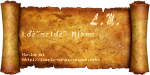 László Mikes névjegykártya